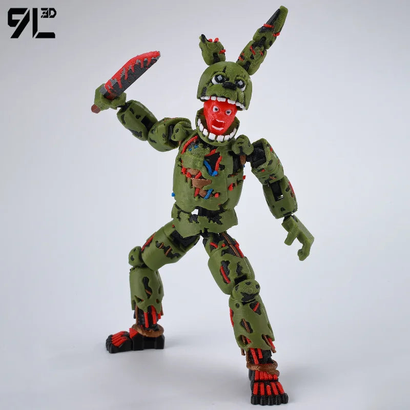 9L3D Printed FNAF Freddy Fazbear's Pizza Springtrap Toys Action Figures Anime Model Lucky13 Dummy13 Titan13 Ornaments Gifts