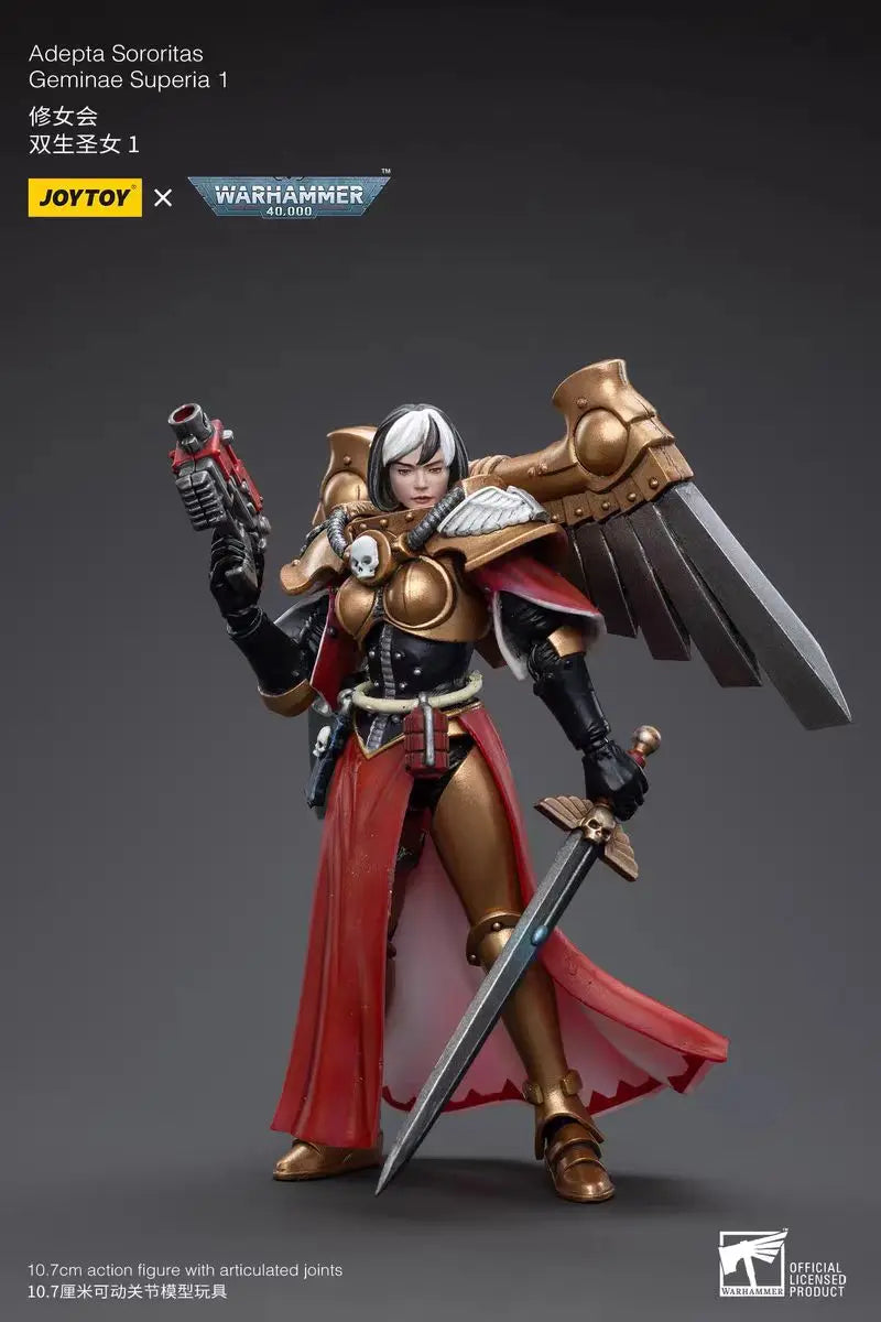 【In Stock 】JOYTOY Warhammer 40K Adepta Sororitas Celestine Living Saint 3PCS 1/18 Action Figures Models Toys