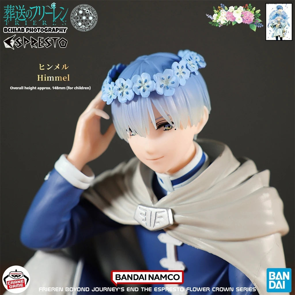 Bandai Original Frieren: Beyond Journey’S End Himmel Anime Action Figure Model Ornaments Frieren High Quality Pvc Figurines Gift