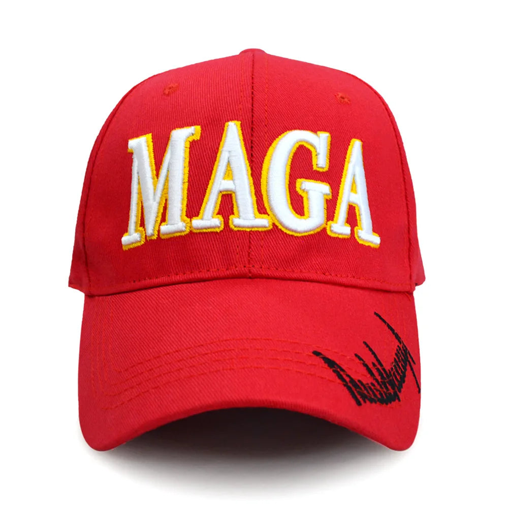 2025 US Presidential Election Baseball Hat Red MAGA Peaked Cap High-quality Summer Outdoor Cap Party Assembly Election Hat