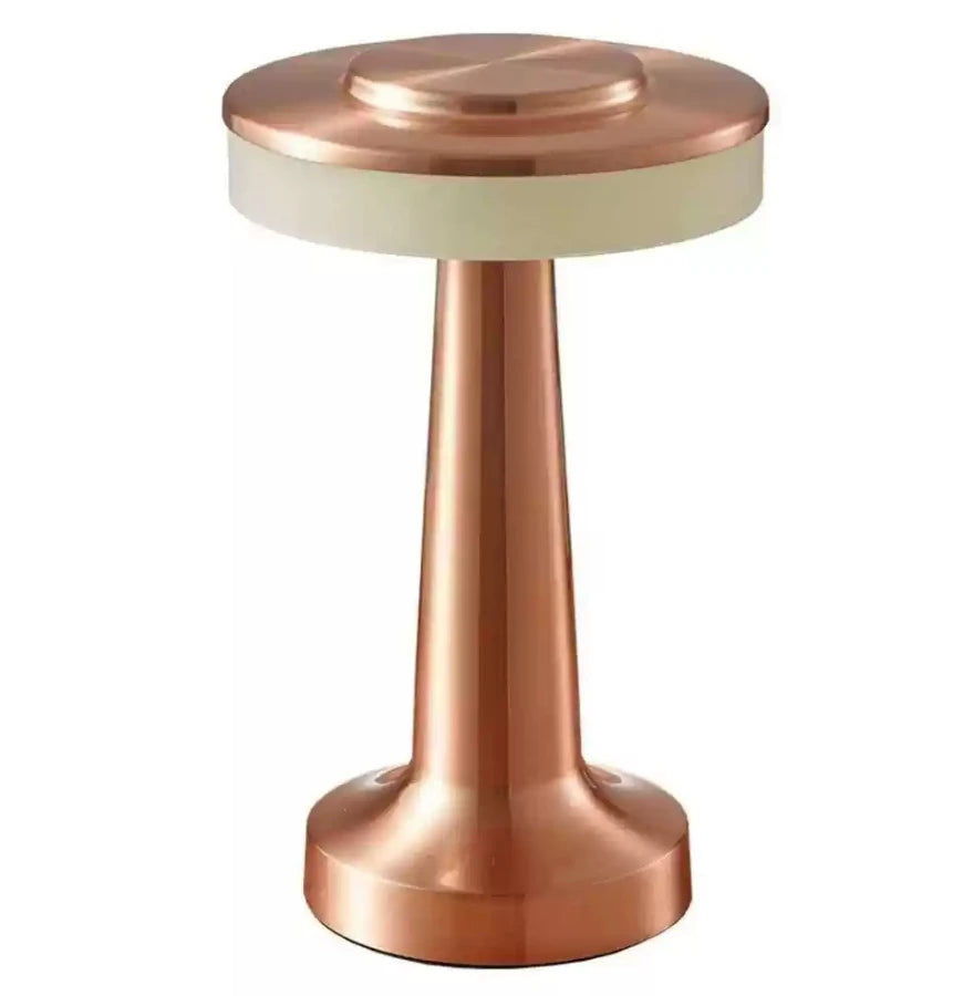 Metal Desk Lamp USB Rechargeable Portable Mood lig Touch Table Lamp Bedside Night Light for Bar KTV Hotel Coffee Shop Bedroom
