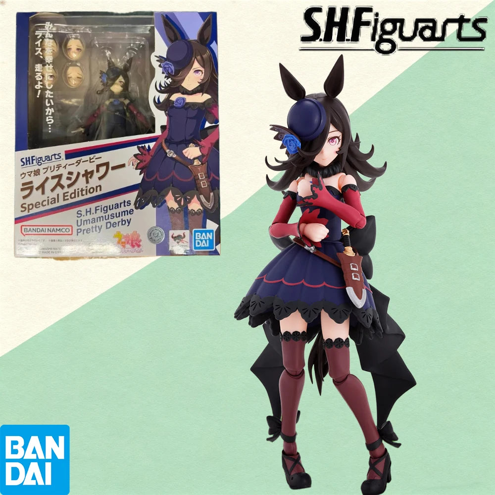 100% Authentic In Stock Bandai S.H.Figuarts Uma Musume: Pretty Derby Representative Chimei & Tokai Teio Collectible Model toy