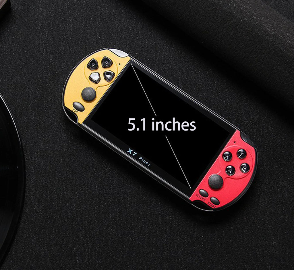 X7/X7 Plus Portable Gaming Console, 4.3/5.1-inch HD screen, Portable Audio-Video Player, Classic Games, Over 10,000 Free Built-