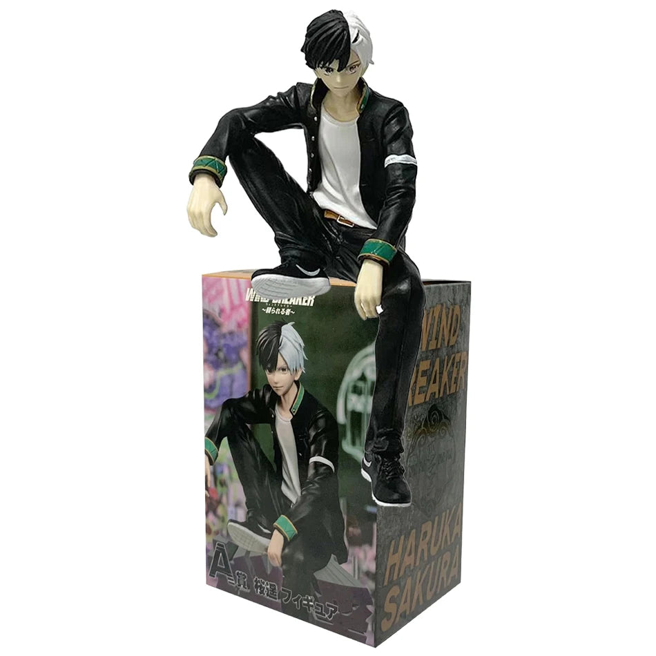 15CM Anime WIND BREAKER Sakura Haruka Figure Kaji Ren Noodle Stopper Figure Sitting Model Toy Gifts Doll Aciton Figure