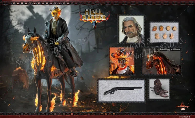 Thunder toys TD2028 1/12 Men Soldier Ghost Rider Dolls Full Set 6Inch Action Figure Model Best Collection Toys