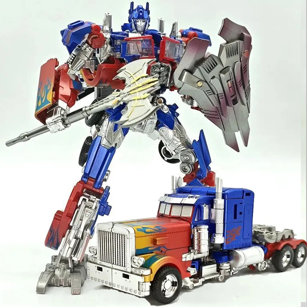 Transformationsspielzeug Baiwei Optimus Commander Robot TW1022 Anhänger Modell CY01 Taktischer Container TW1122 Action Deformationsfigur