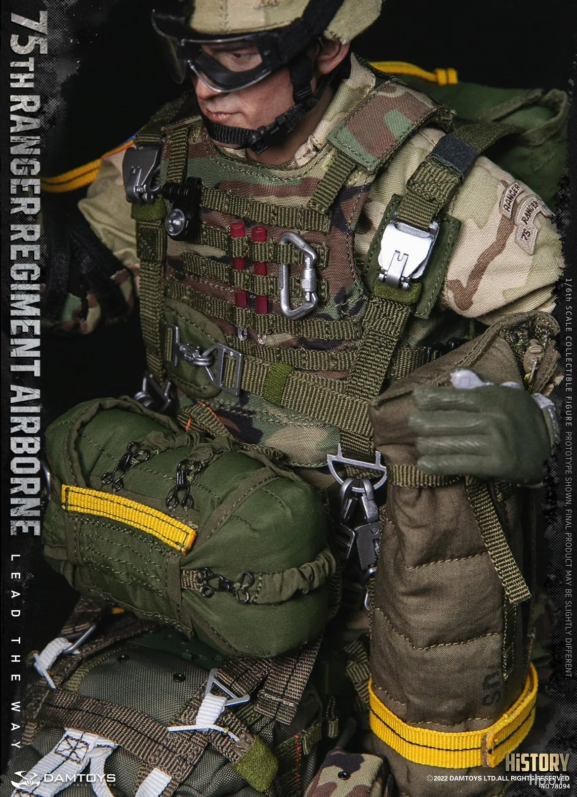 【MT】DAMTOYS NO.78094 US Army STHRANGER REGIMENT AIRBORNE 1/6 Action Figure Model Toys