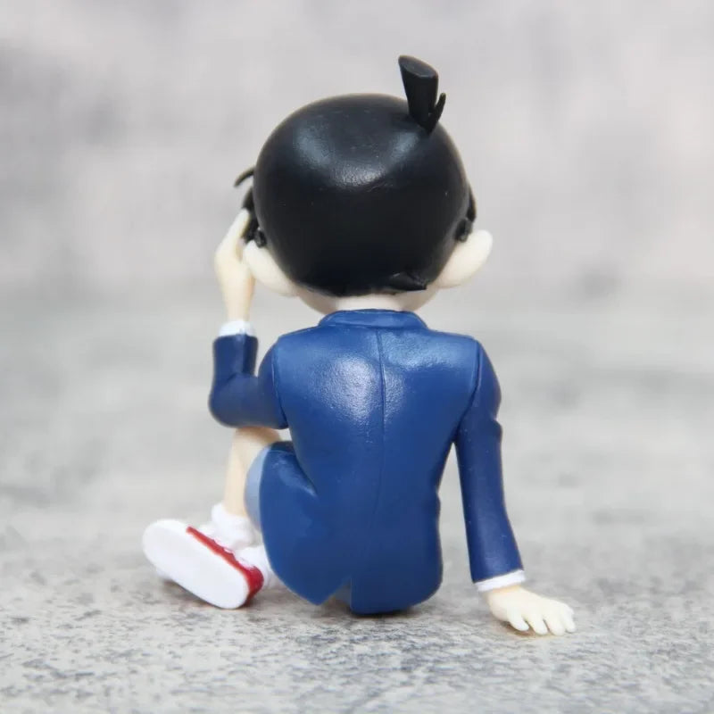 Detective Conan Anime Figure Conan Edogawa Action Figure Model Dolls Collection Kids Toys Car Ornament Kawaii Desktop Decoration