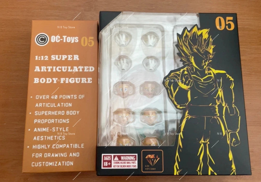 OC Toys Dragon Ball SHF Super Saiyan SSJ Veggetoo Son Goku Vegito 3.0 Figure Body Anime Action Figures Models Gifts Toys