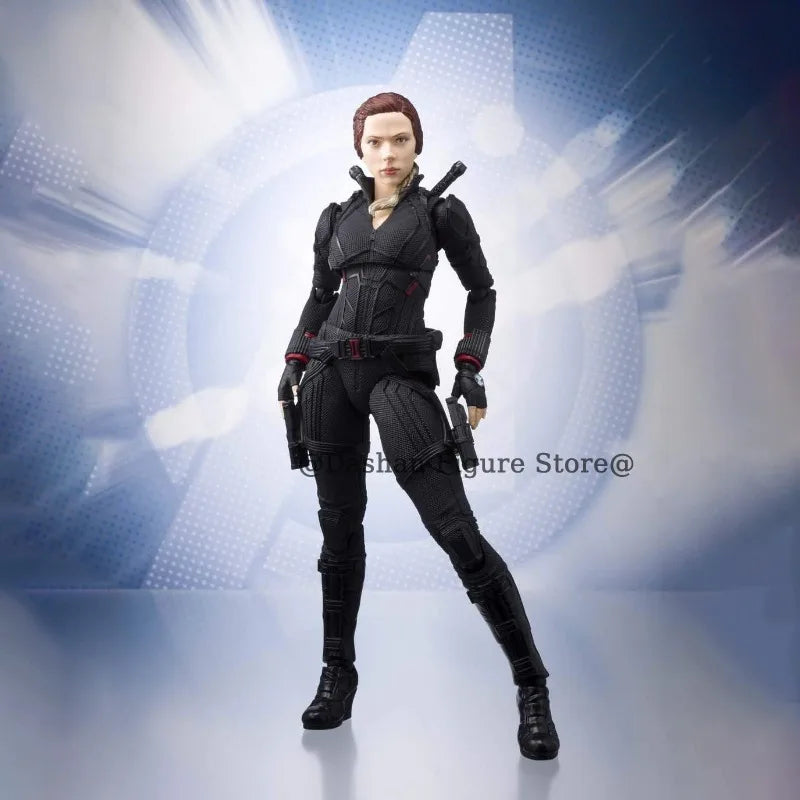 Shf Black Widow Actionfigur Avengers End Game Natasha Romanoff Figuren 15 cm PVC Sammlerstück Infinity War Modell Spielzeug für Geschenke