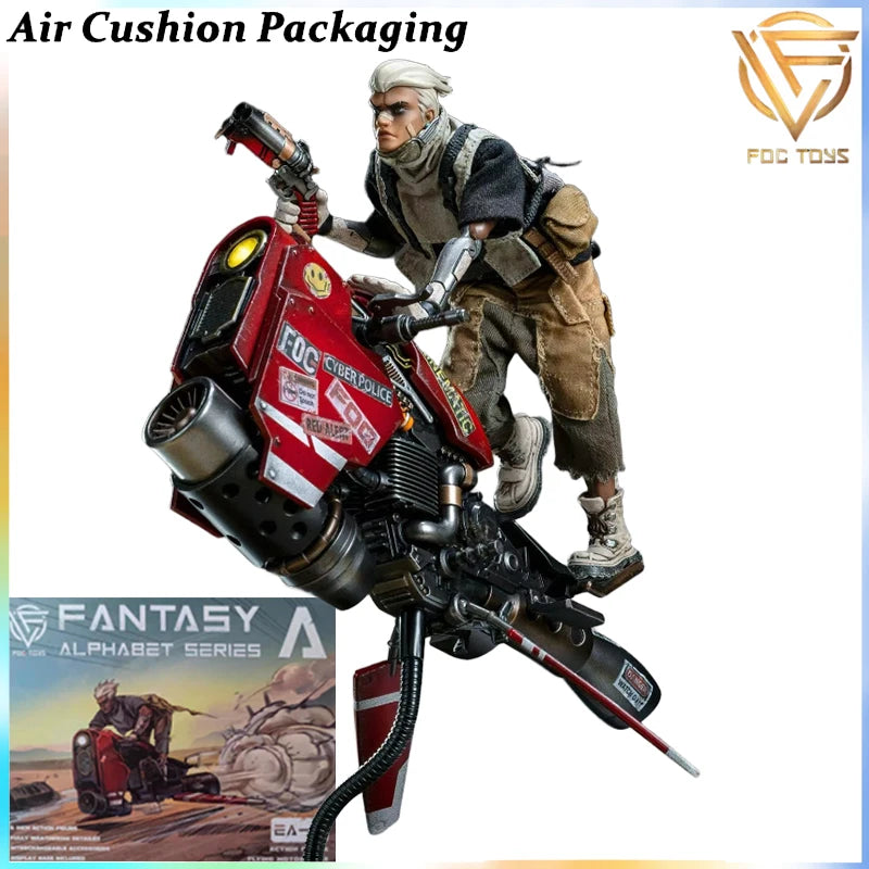 FOG TOYS Genuine Alphabet Series Cyberpunk Wasteland Motorcycle Spaceship Battle Girl 1/12 Series Action Figures Model Toys Gift