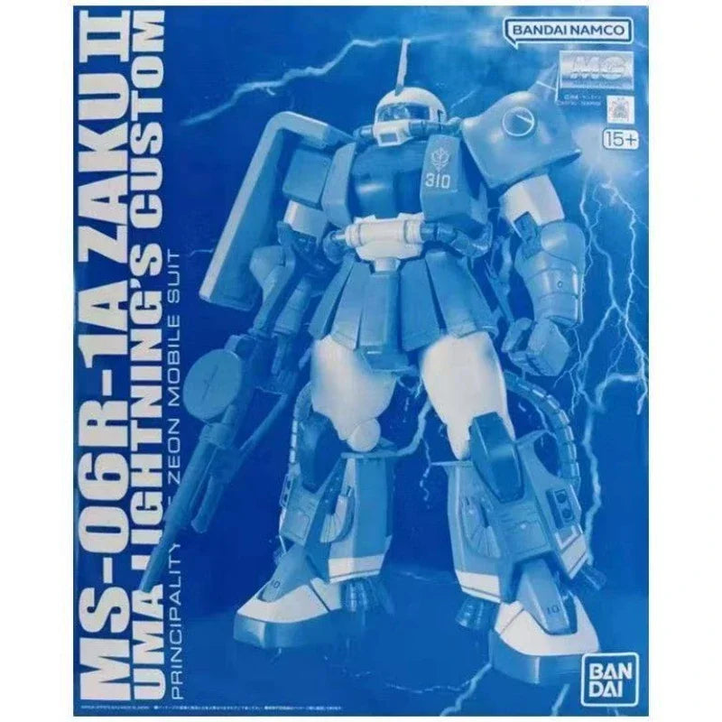 In stock Bandai original Gundam PB limited MG MS-06R-1A ZAKUⅡ Zaku Mecha model holiday gifts decoration Ornaments New product