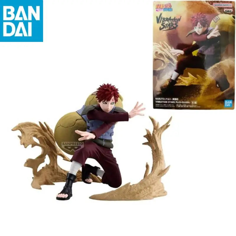 Bandai Namco Banpresto Naruto Shippuden Vibration Stars Gaara PVC About 12Cm In Stock Genuine Original Collector Figurine Toys