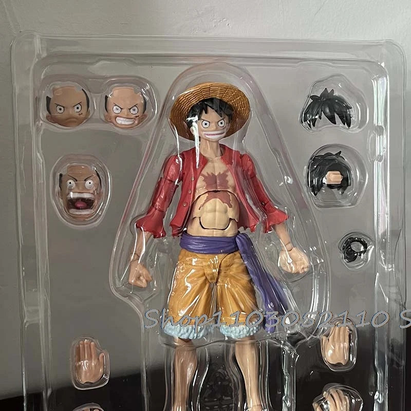 Monkey D. Luffy Figur, White Nika Luffy SHFiguarts Luffy SHF Figur, bewegliche Gelenke, Sammlermodell, Spielzeug, Geburtstagsgeschenk