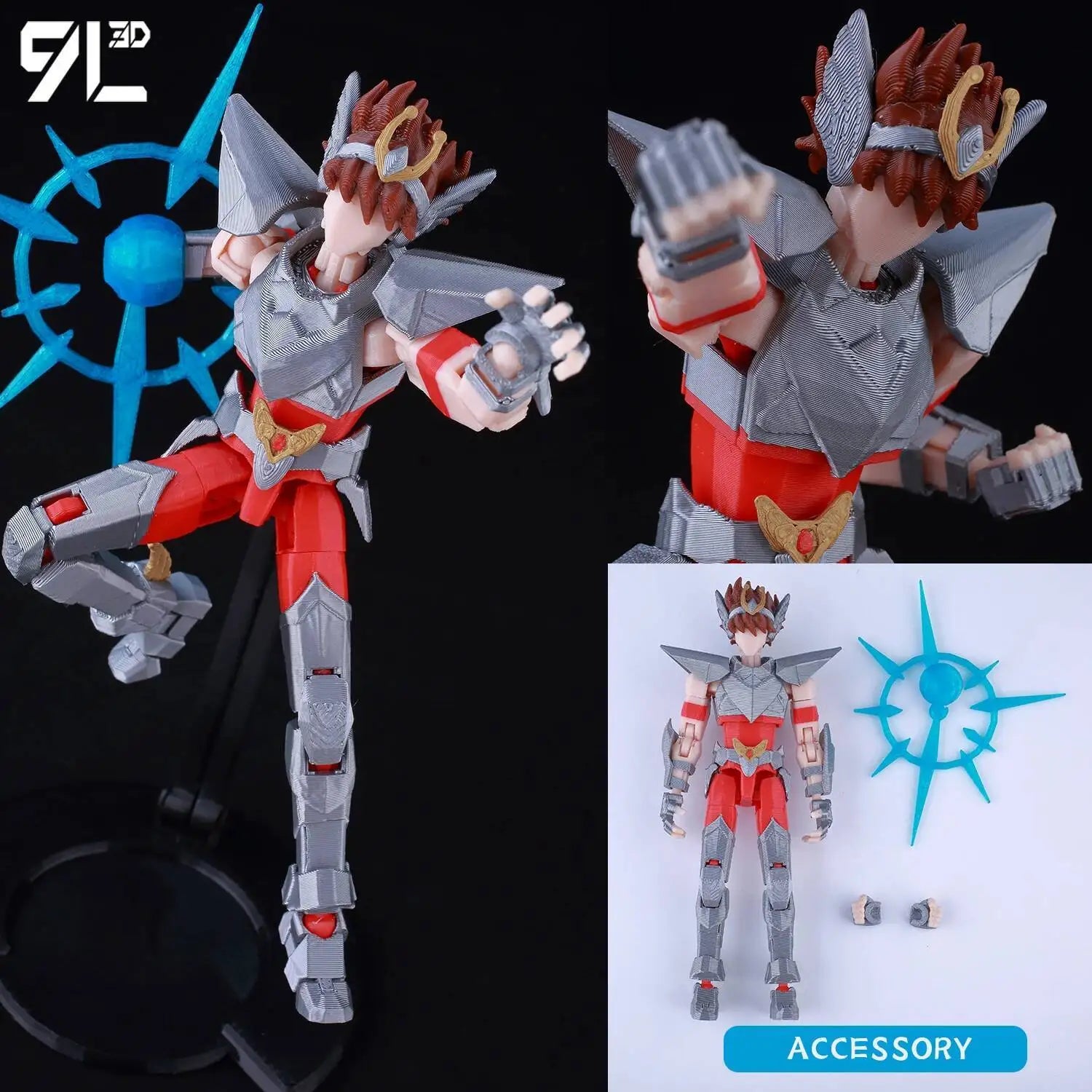 9L3D-gedruckte JoJo's Lucky 13 Dummy 13 Titan 13 T13 Mehrgelenkige Actionfiguren Sammlung Hobby Modell Ornamente Jungen Spielzeug Geschenke