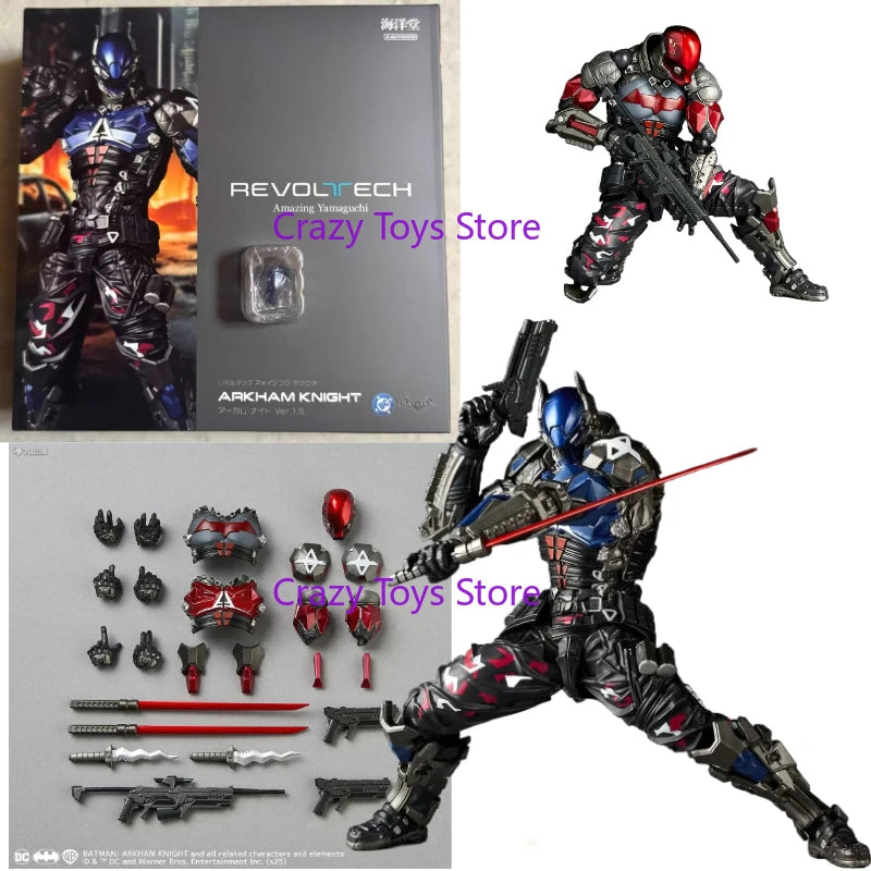 In Stock Original Kaiyodo Revoltech Yamaguchi Arkham Knight 1.5 PVC Anime Action Collectible Figure Model Toy Collection
