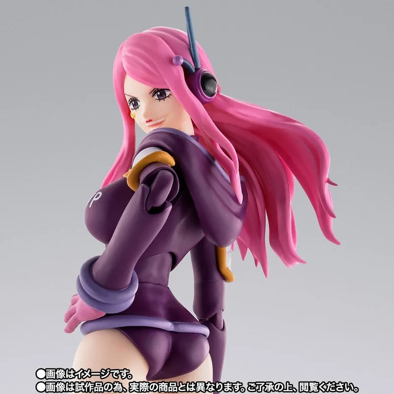 Genuine Bandai One Piece S.H.Figuarts Shf Jewelry Bonney Future Island Egghead Luffy Anime Action Figures Models Pvc Toys Gift