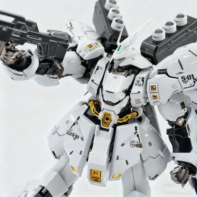 RG 1/144 MSN-04 Sazabi White Star Version Assembly Model Kit Action Figures With Decals Collectable Mecha Toy Desk Deco Boy Gift