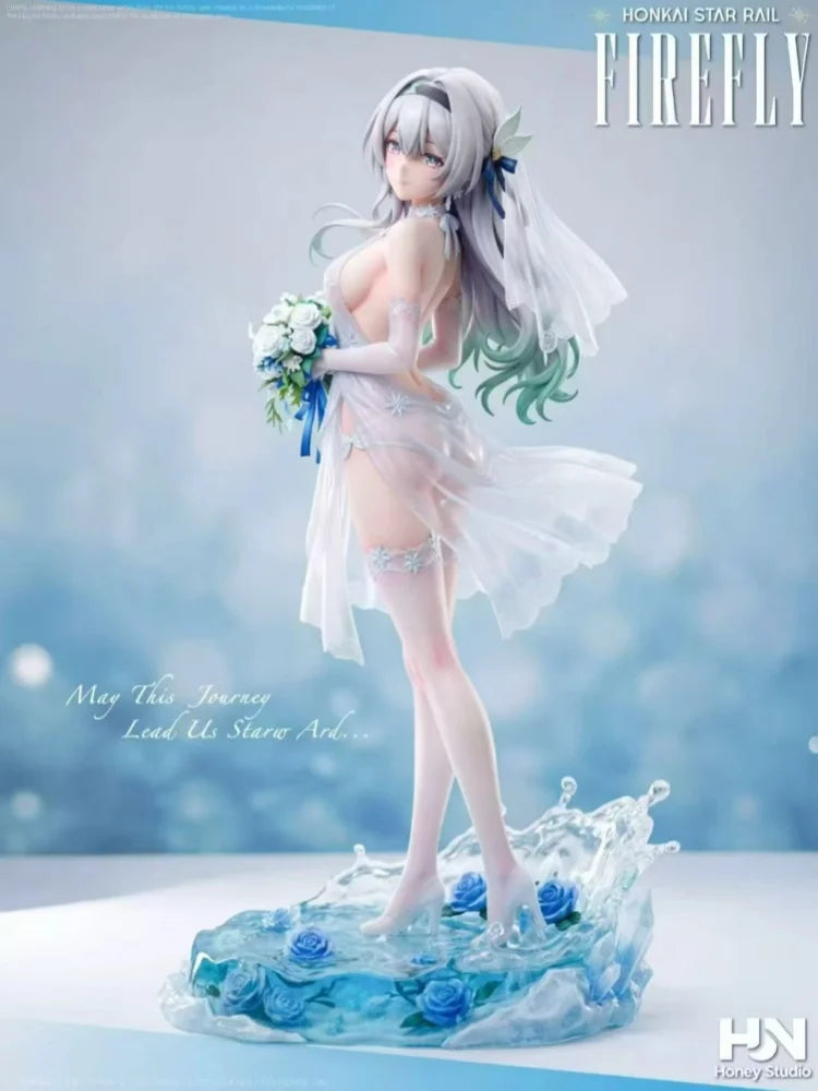 30cm Firefly Anime Figure - Vow Beautiful Girl Game Periphery Desktop Decor Computer Case Ornament Collectible Statue