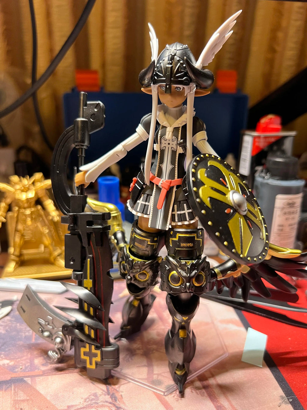 Genuine Max Factory Max Plamax Model Series Godz Order Series GO-01 Yuri Godbuster and GO-02 Megumi Asmodeus Boy's Gift