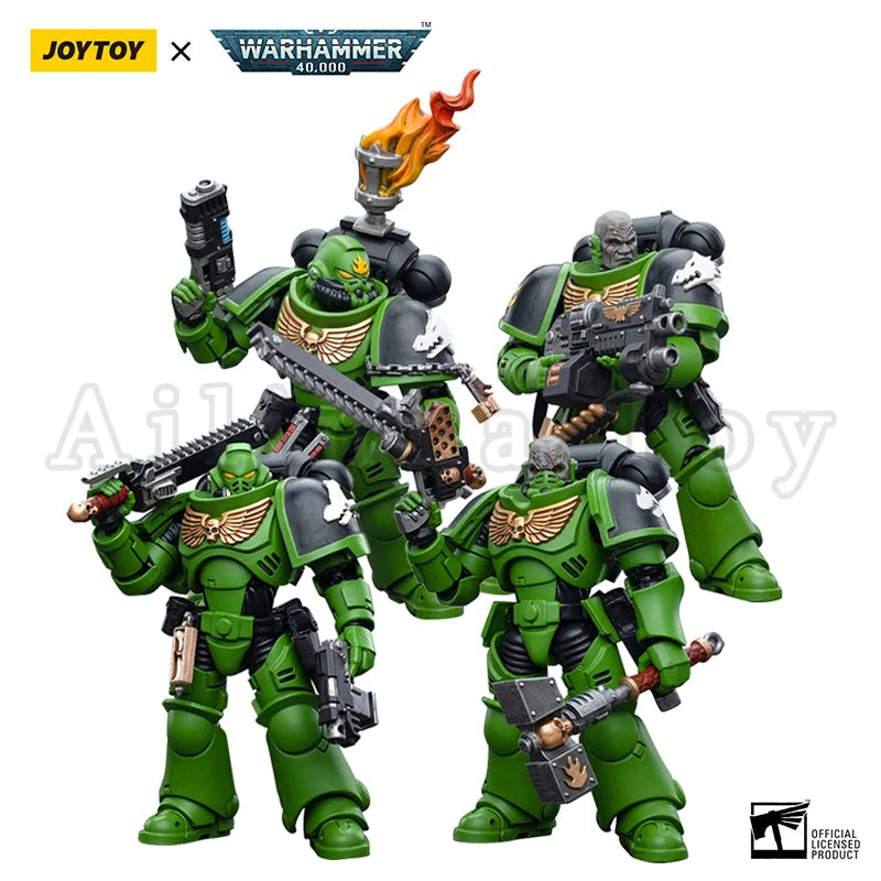 JOYTOY 1/18 Action Figure 40K Salamanders Intercessors Anime Military Model