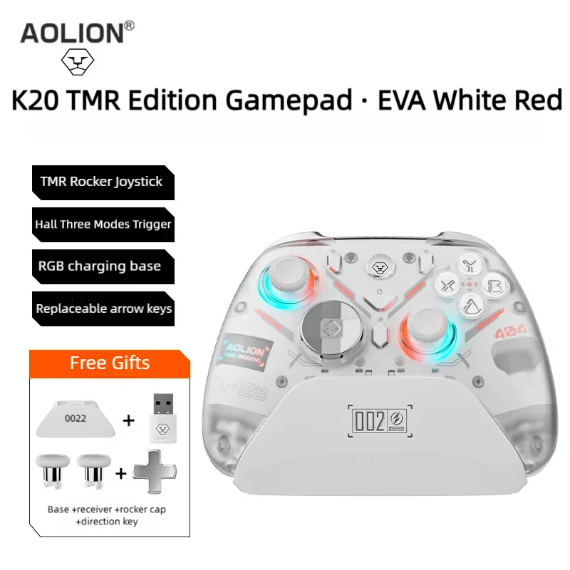 Aolion K10 For Switch 2 Gaming Controller With Charging Dock RGB Wireless Gamepad Hall Joystick Trigger For NS Switch/PC/Phone