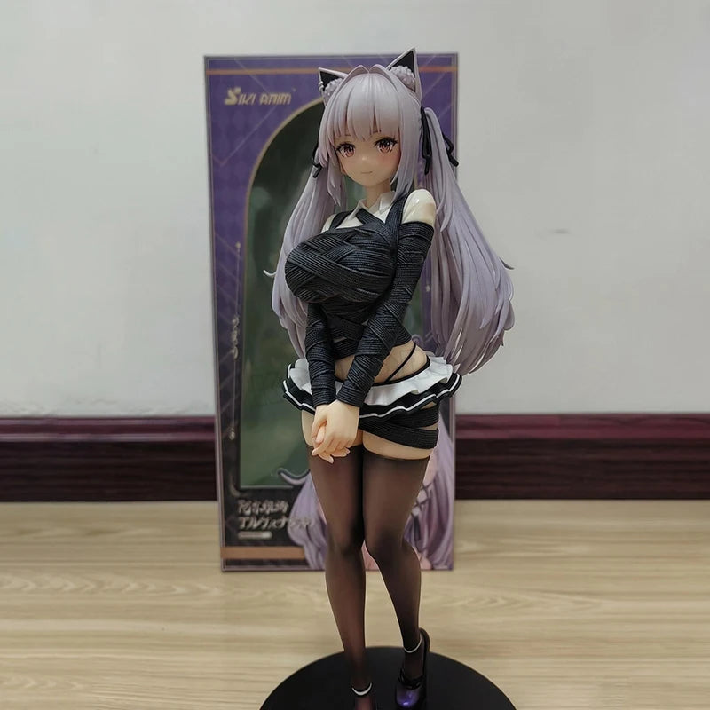 18cm Original Daiki Kougyou Shuria-chan Anime Girl Figure Akari Chan illustration by Jakudenpa Action Figure Model Doll Toy Gift