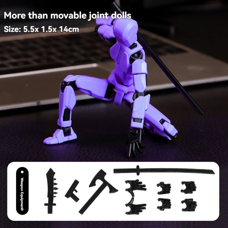 2025 Multi-jointed Action Figure 3d Printed Animation Modeling Assembly Movable 13 Body Movable Robot Toys Gifts For Children