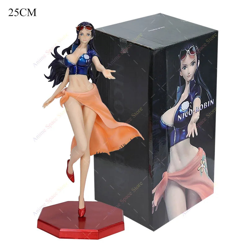 One Piece Figure Nico Robin Dressrosa Style Glitter Glamours Collectible Model Toy PVC Action Figures Robin Two Years Later Doll