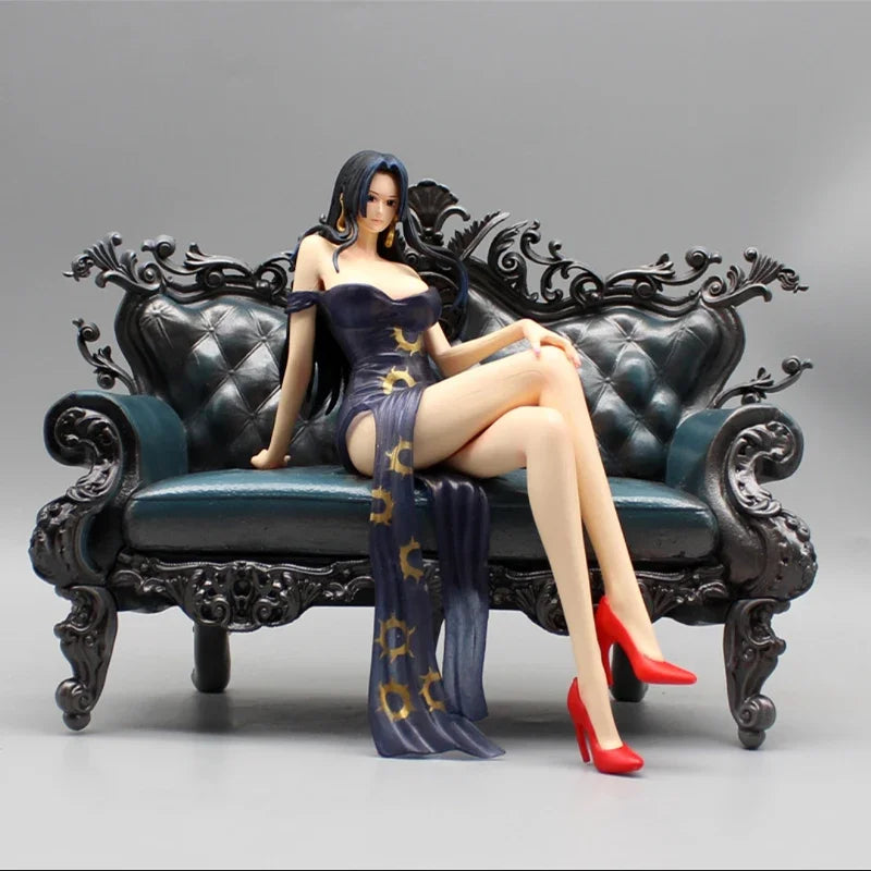 One Piece New Gk Sofa Boa Hankokku Nami Suit Thug Series Sitting Posture Statue Collection Ornament Model High Quality Version