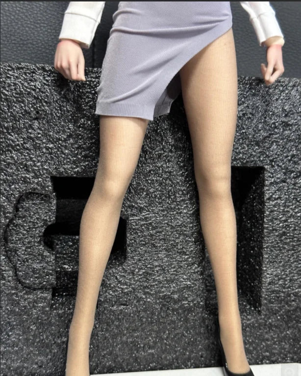 Kleidung für weibliche Puppen im Maßstab 1/6, weißes Hemd, enger Rock, passend für 12-Zoll-Actionfiguren-Körpermodell