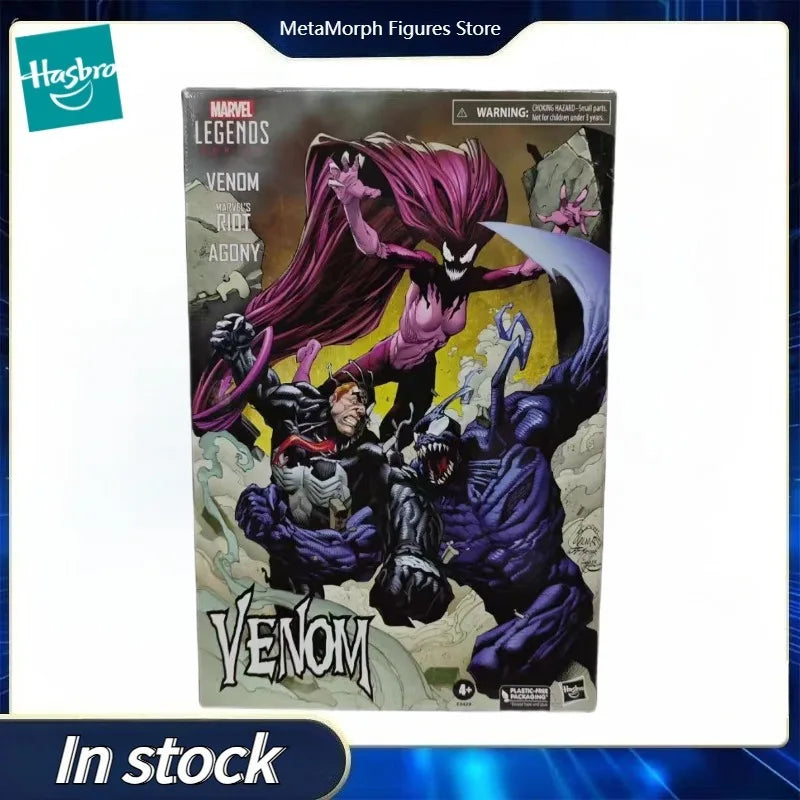 Original Hasbro Marvel Legends Series VENOM RIOT AGONY Anime Figure Toy Model Collection
