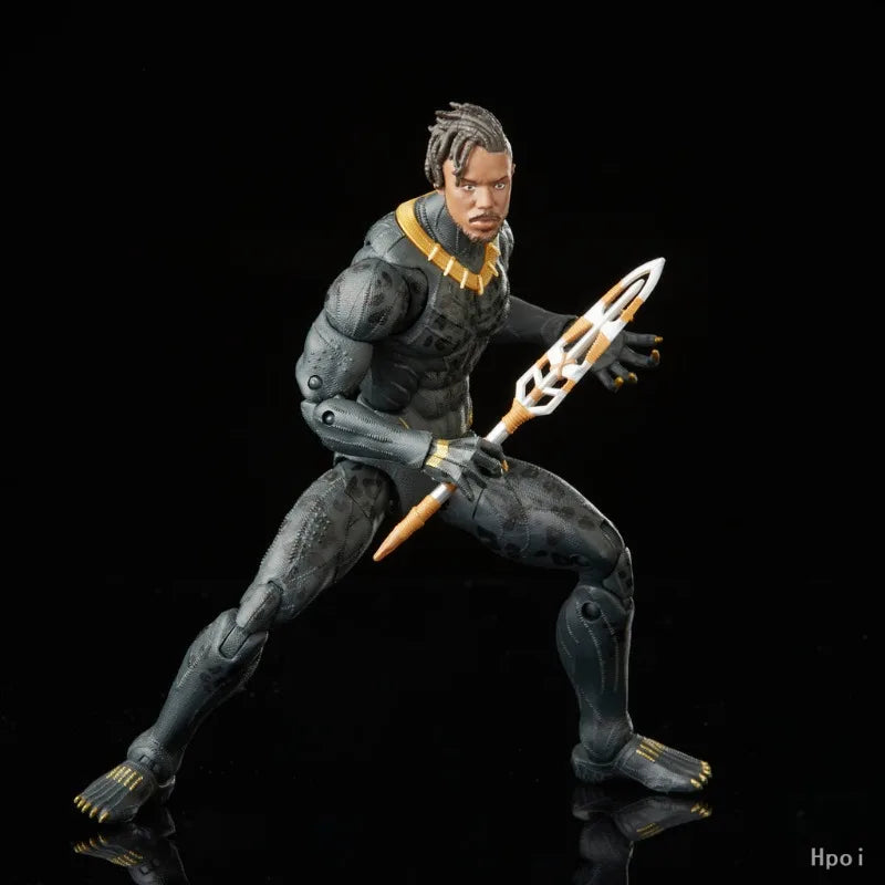 Original Hasbro Marvel Legends Series BLACK PANTHER Killmonger Anime Figure Toy Collection Model