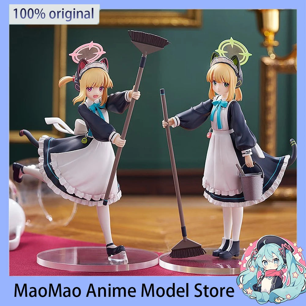 Original GSC POP UP PARADE Blue Archive Saiba Momoi Saiba Midori Maid Action Anime Figure 17CM PVC Collectible Decoration