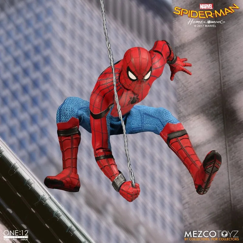 MEZCO Original 1/12 Finished Product Movable Exquisite Figurine Spider-Man Homecoming Anime Toys Model Festival Gift for Boys