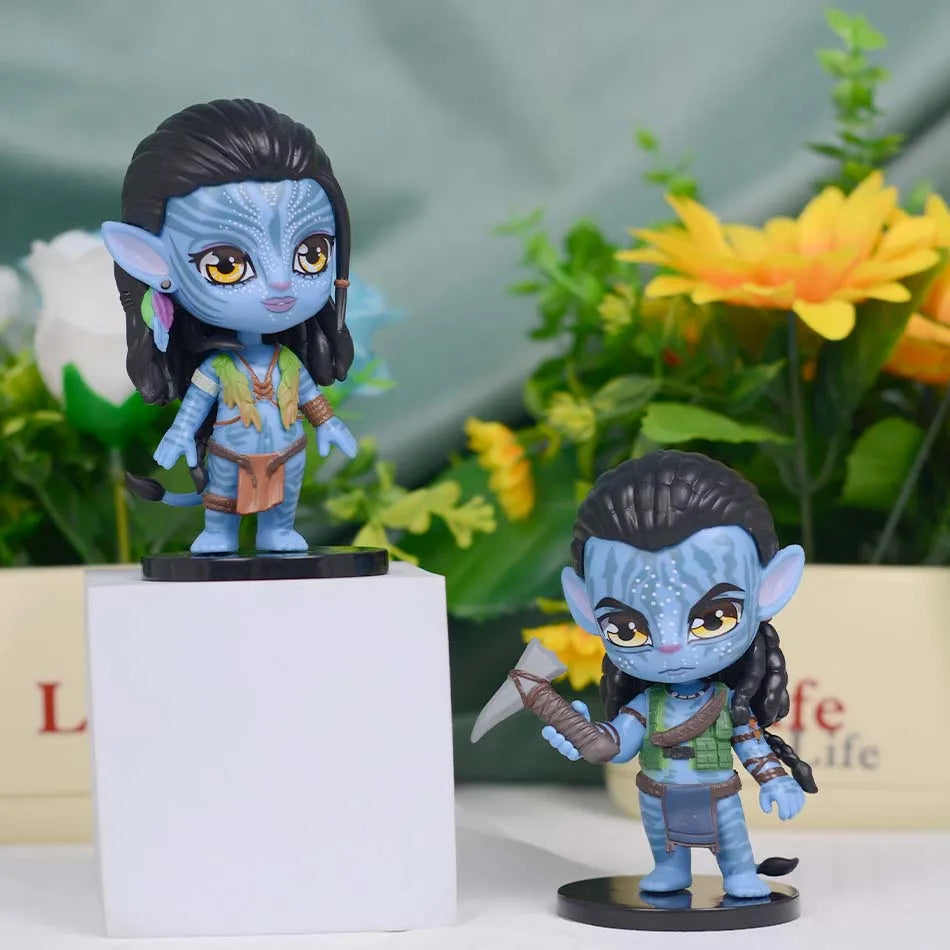 New popular Avatar: Fire and Ash cute Q-version figurine Jake Sully Neytiri PVC Figure Model Toys birthday gift Christmas gift