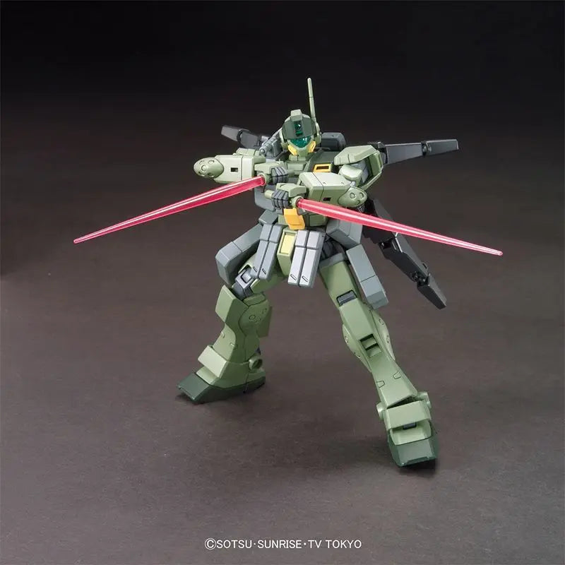 BANDAI 1/144 HGBF 010 GM Sniper K9 Action Figures Gundam Build Fighters Anime Model Kit Toys for Boys Original Box Collection