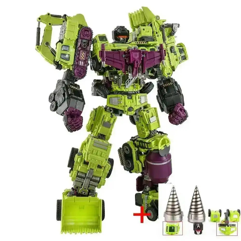 JINBAO 8008 GT Transformation Action Figure Toys Masterpiece Devastator Movie Model 42cm ABS 6 IN 1 Deformation Car Robots Dolls