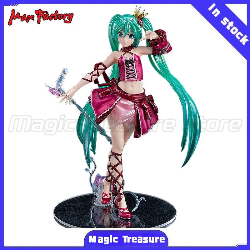 【MT】Original Max Factory VOCALOID Hatsune Miku Project DIVA DIVA- 2nd Burgundy Dress Ver 1/7 Scale Figure Toy Collection Model