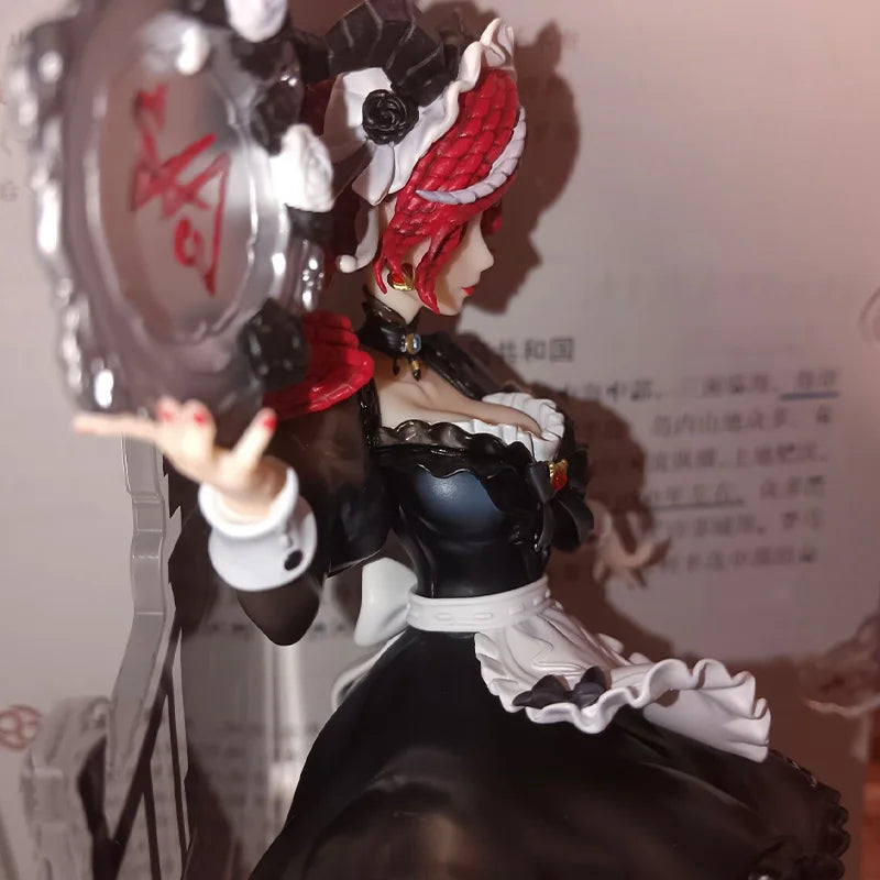 Identity V  Red Haired Witch Priestess Figure Acrylic Stand Display Collectible Gothic Style Handwork Tabletop Display Cute Gift