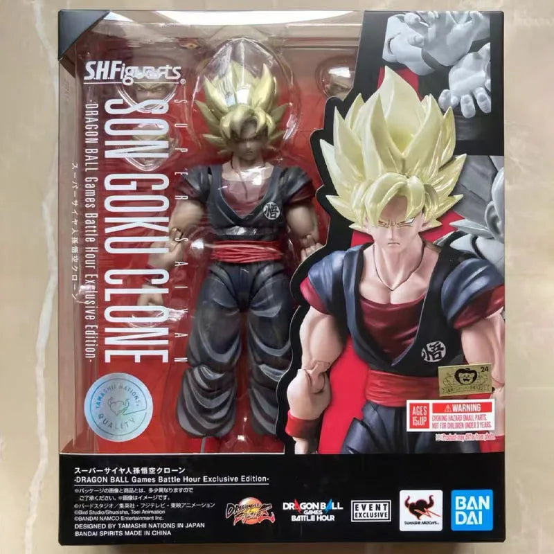 In Stock BANDAI Original Box S.H.Figuarts DRAGON BALL SON GOKU CLONE SHF Action Figure Model Toy Gift for Kid Foam Box Packaging
