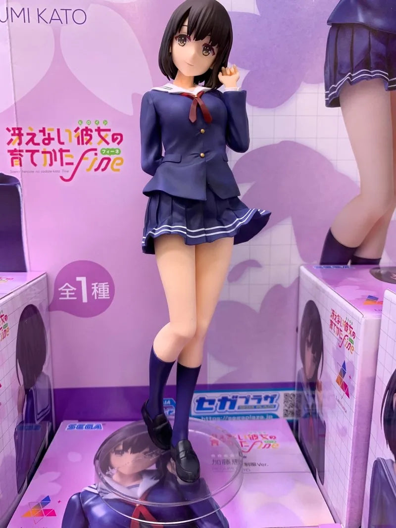 In Stock Genuine Sega Saekano -How To Raise A Boring Girlfriend Fine Luminasta Megumi Kato Uniform Ver. Model Toy Collectibles