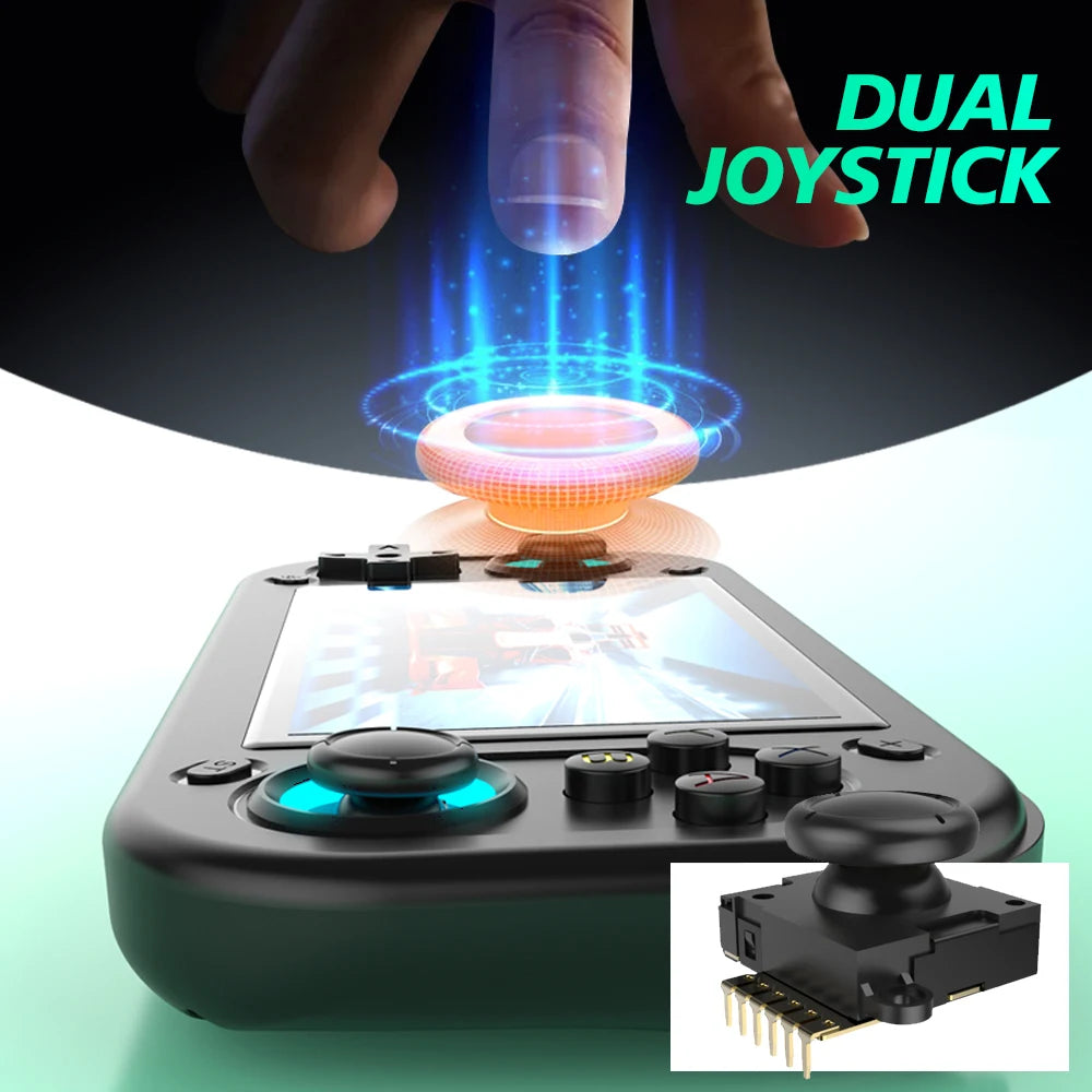 2025 NEW R43S Retro Handheld Video Game Console Linux System 4.3 Inch Screen 1920*1080 Portable Pocket Video Player HDMI Out 64G