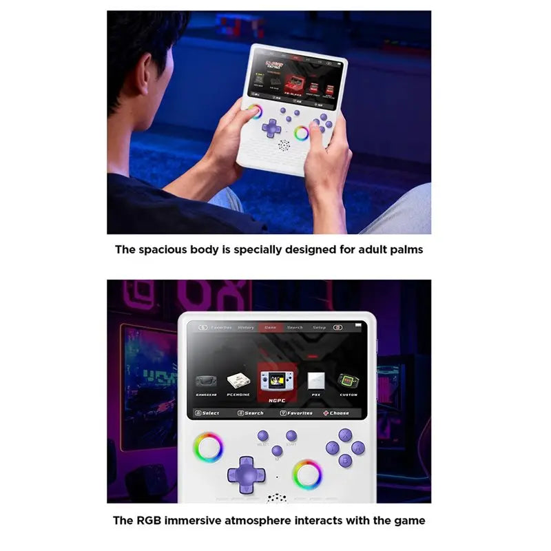 Promotion H5 Retro Handheld Game Console 64G 15000+Games 5.0Inch Screen Portable Game Player Support 34 Types Of Simulators A