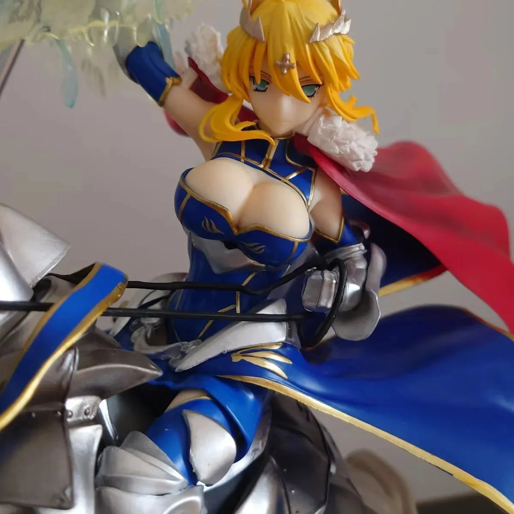 Фигура на Saber Fate/Grand Order Аниме Фигурка Altria Pendragon Екшън Фигурка PVC Готини Момичета Модел Сладка Декорация за Бюро Детски Подаръци
