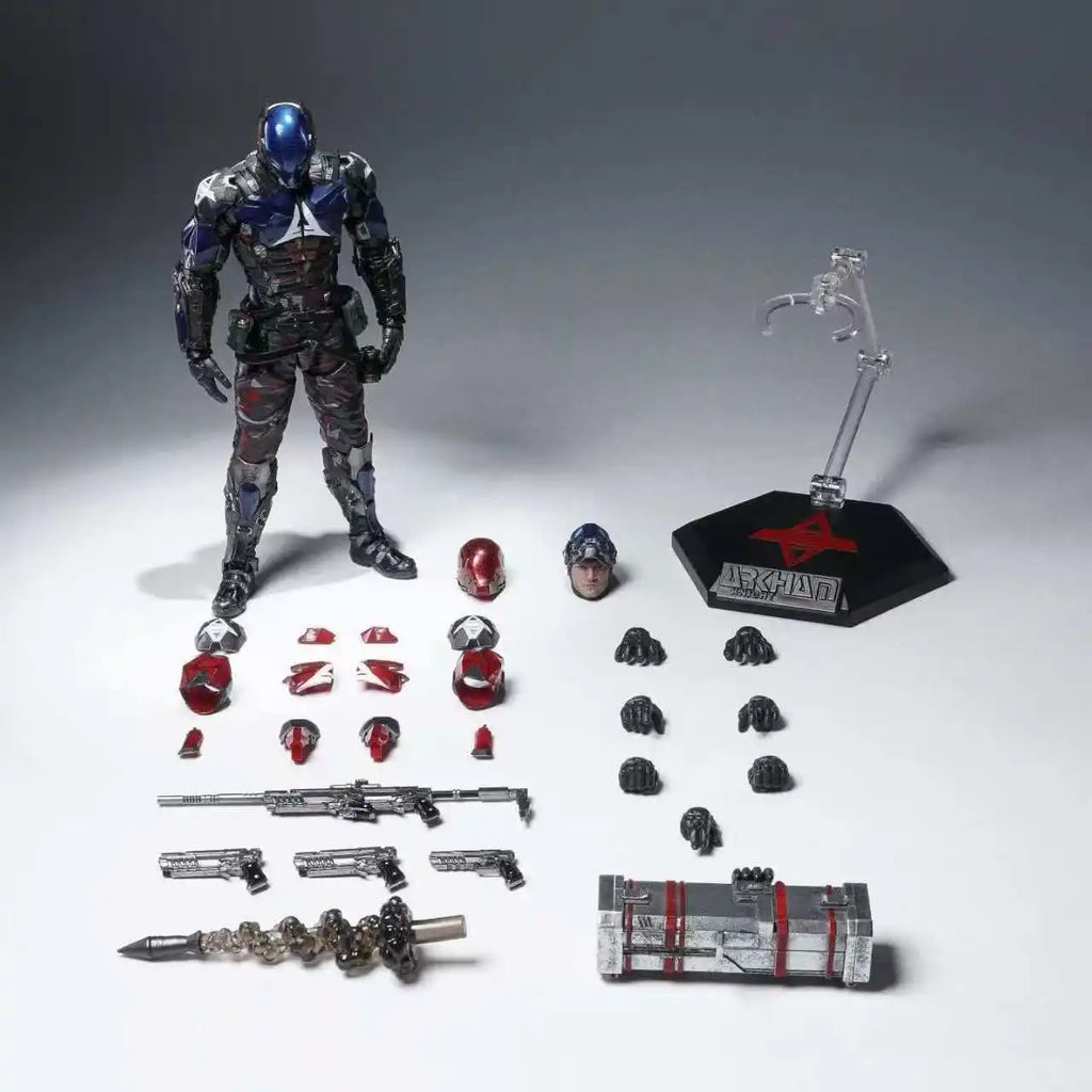 New Original Batman: Arkham Knight LPZZ U-P-Finegures Arkham Knight  Figure Batman DC Multiverse Superman 1/12 Action Figures