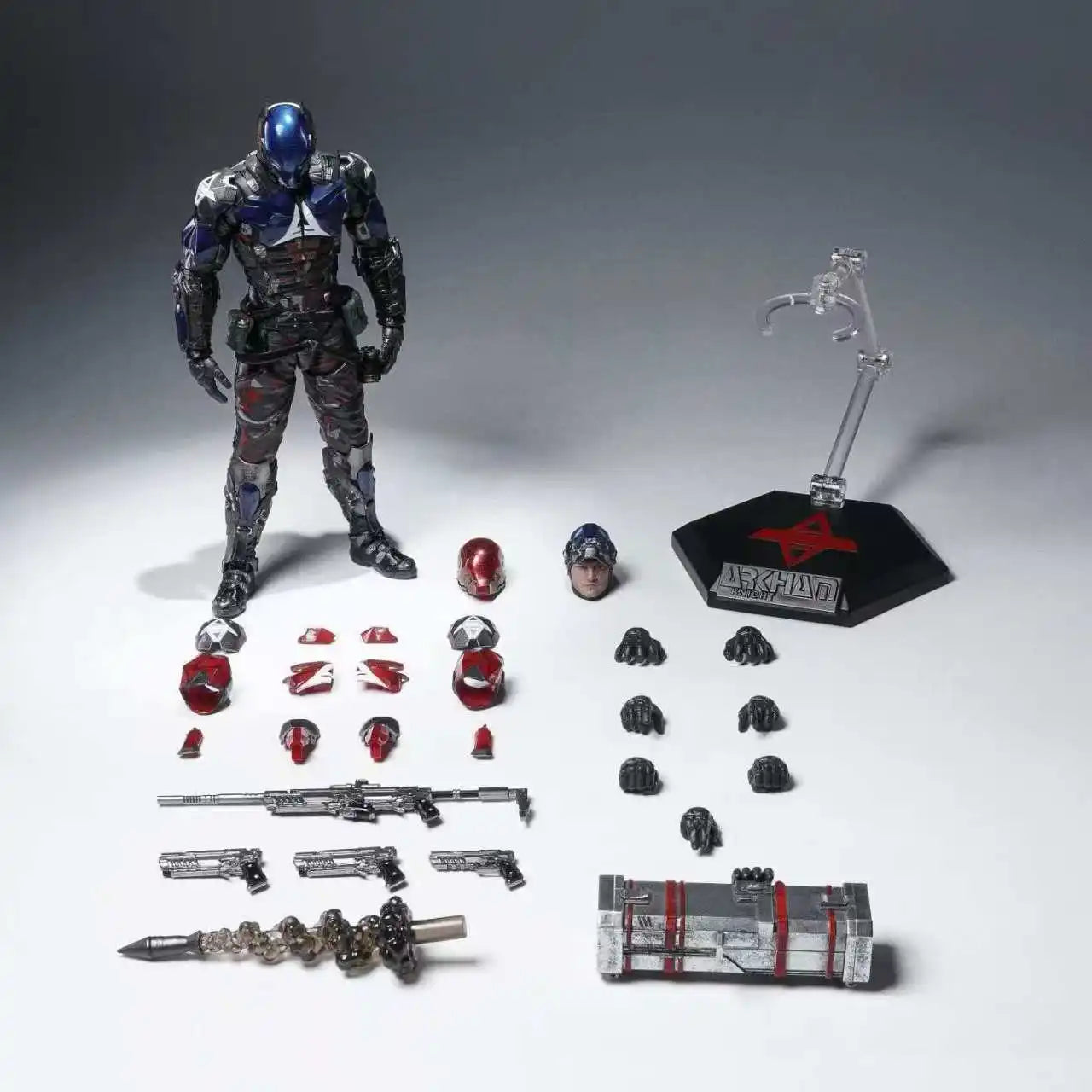 New Original Batman: Arkham Knight LPZZ U-P-Finegures Arkham Knight  Figure Batman DC Multiverse Superman 1/12 Action Figures