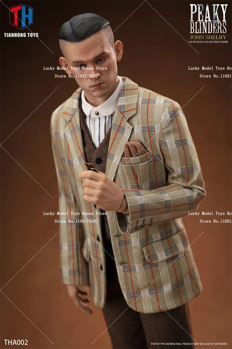1/6 Peaky Blinders John Shelby Movie Man Action Figure Mini Hunter Rifle Model Ornament THTOYS THA002 12" Full Set Soldier Gift