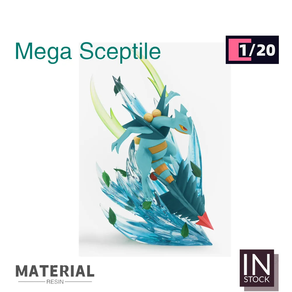 [IN STOCK] 1/20 Resin Figure [SK] - Mega Sceptile & Decorative Base