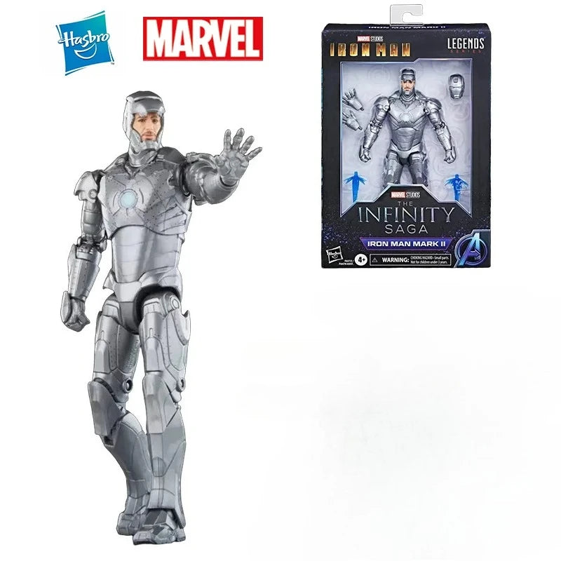 New Original Hasbro Marvel Legends Series The Infinity Saga Iron Man Mk II Action Figure Model Toy Birthday Gift Collection